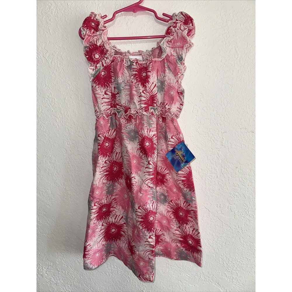Disney Store Hannah Montana Pink Floral Linen Blend Tween Dress Size 12 NWT